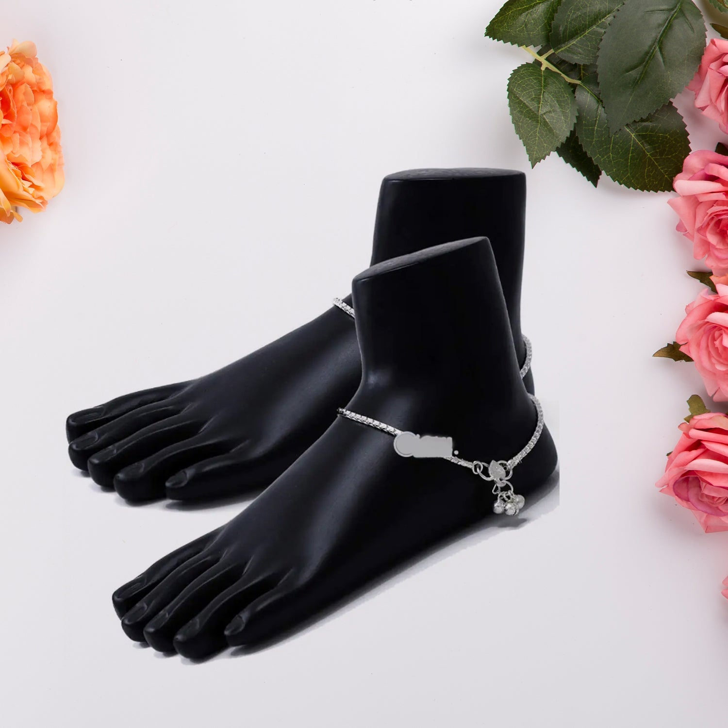 Foot mannequin stand for jewellery front view India
