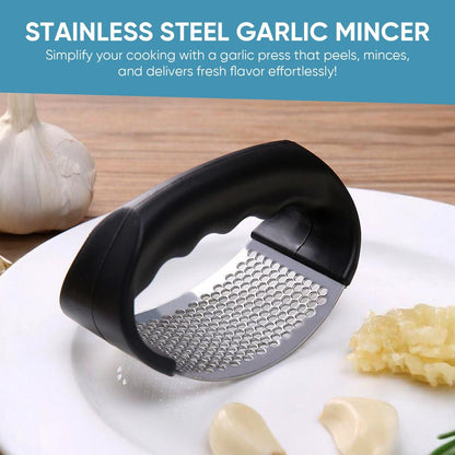 Ergonomic garlic press for home chefs