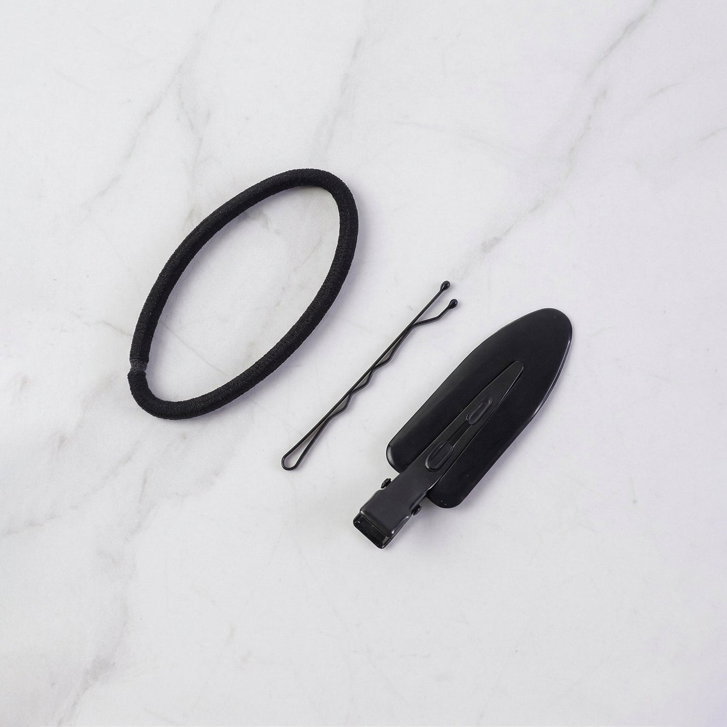 hair clips rubber bands combo set