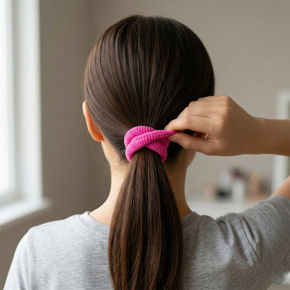 Soft Elastic Hair Bands 35 Pc Set – Stretchable No Damage Hair Ties