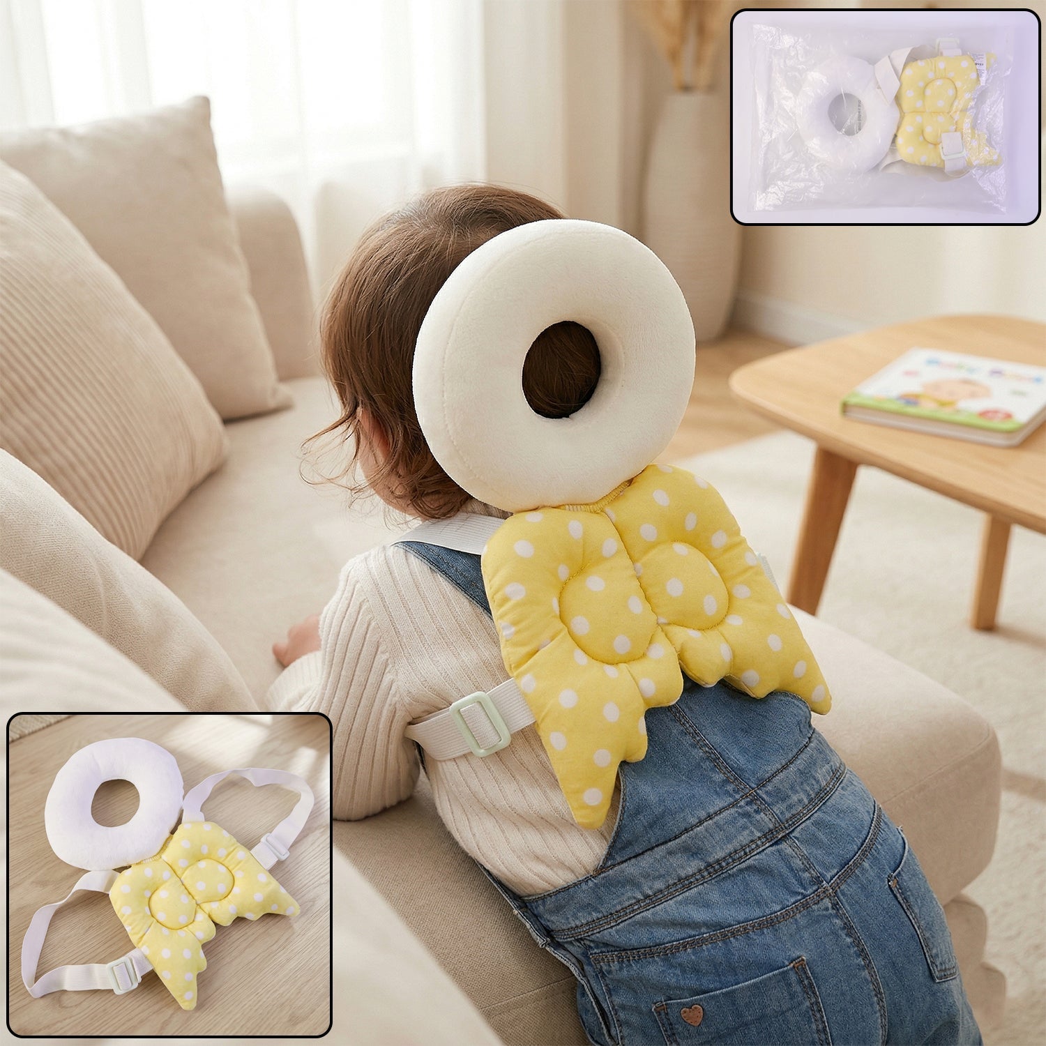 Baby head protector cushion