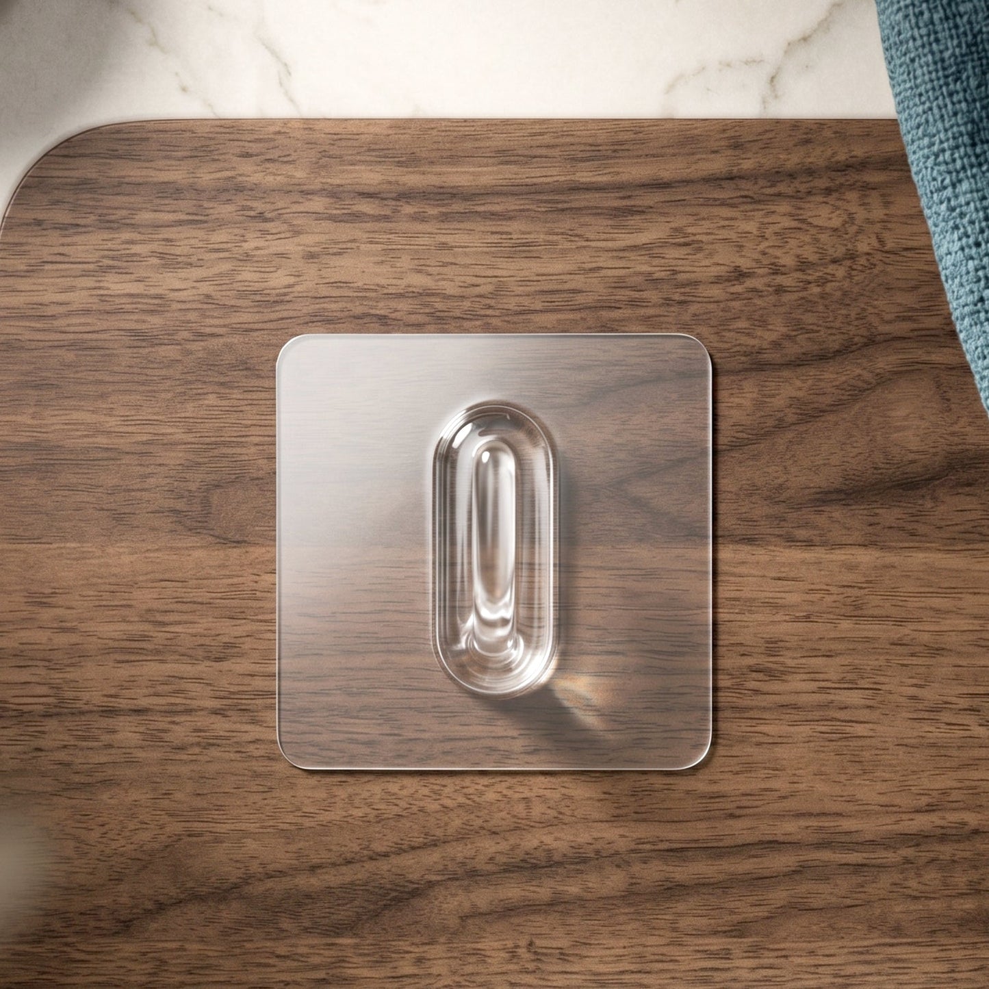 Transparent Multipurpose Adhesive Wall Holder Hook (1 Pc)