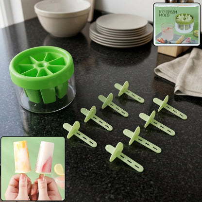 Plastic ice candy mold set