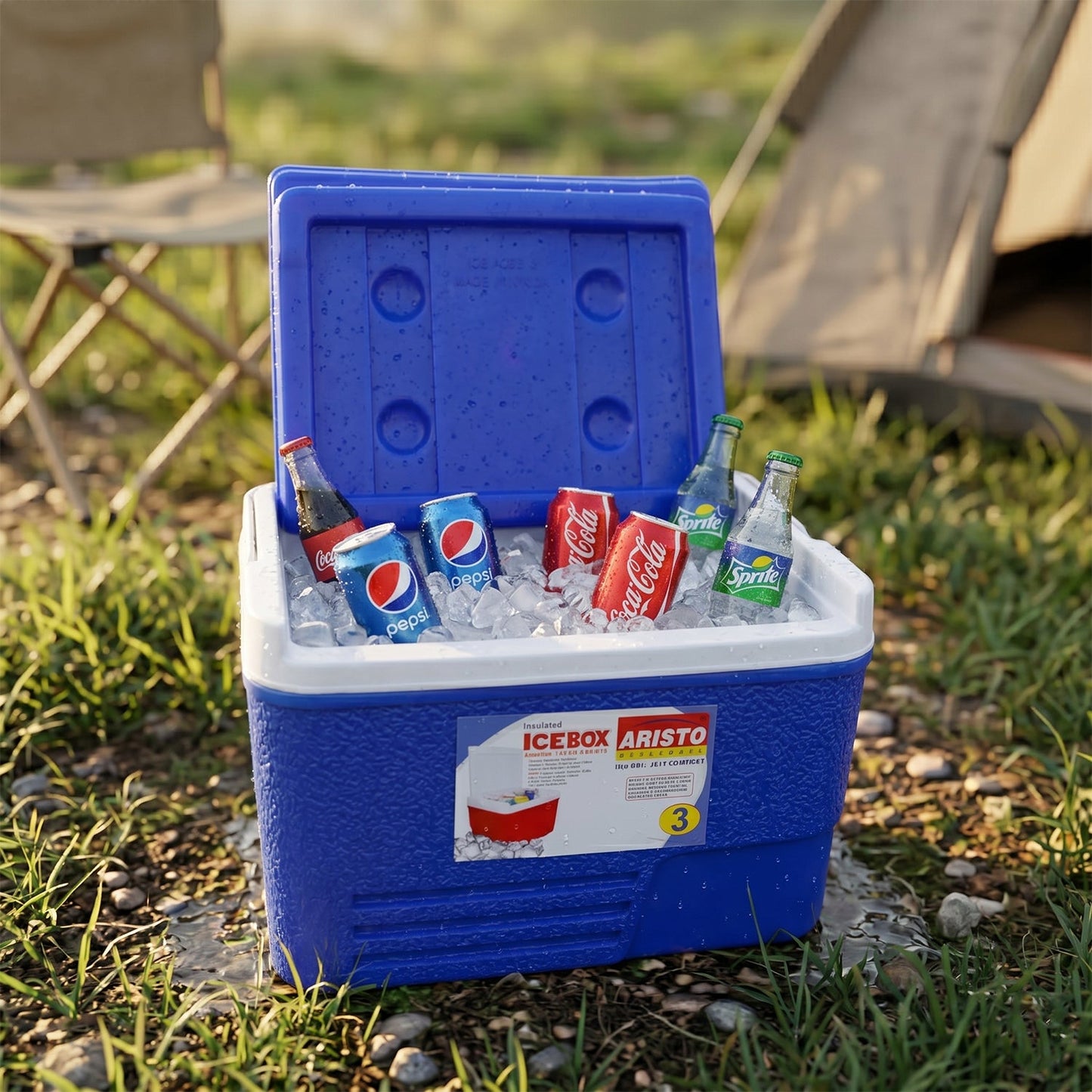 lightweight portable cooler box for drinks