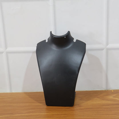 Black necklace display stand back view India