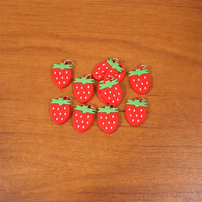 strawberry themed keychain pack