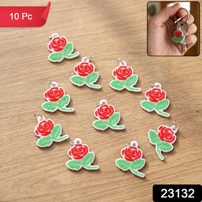 Rose Flower Keychain