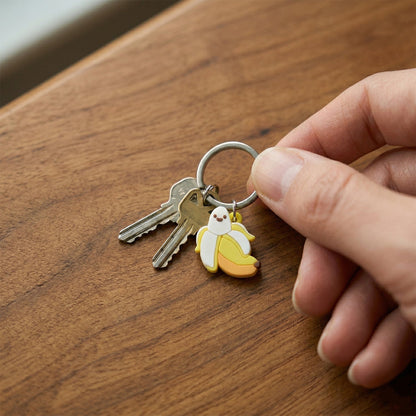 banana shape keychain charms