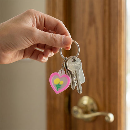 heart shape bag charms