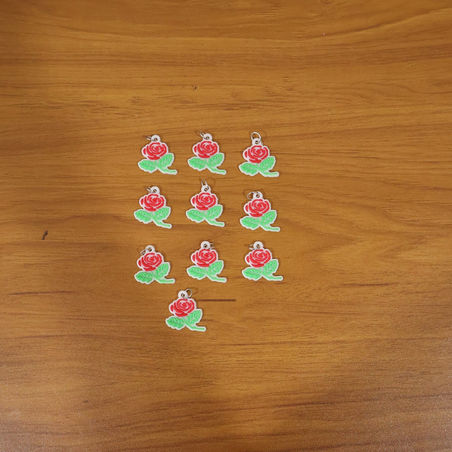 decorative rose bag charms