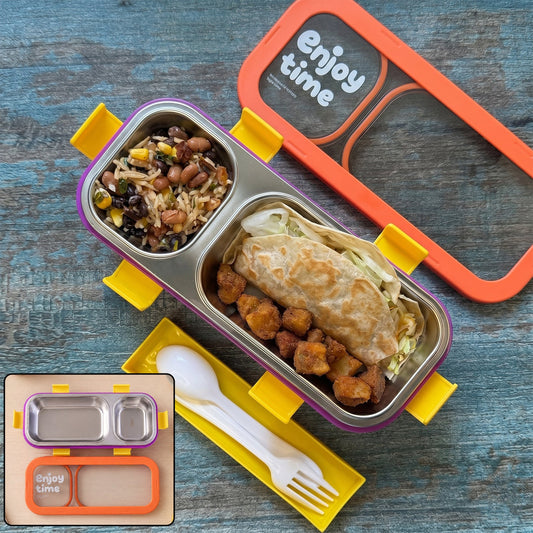 stainless steel lunch box compartments