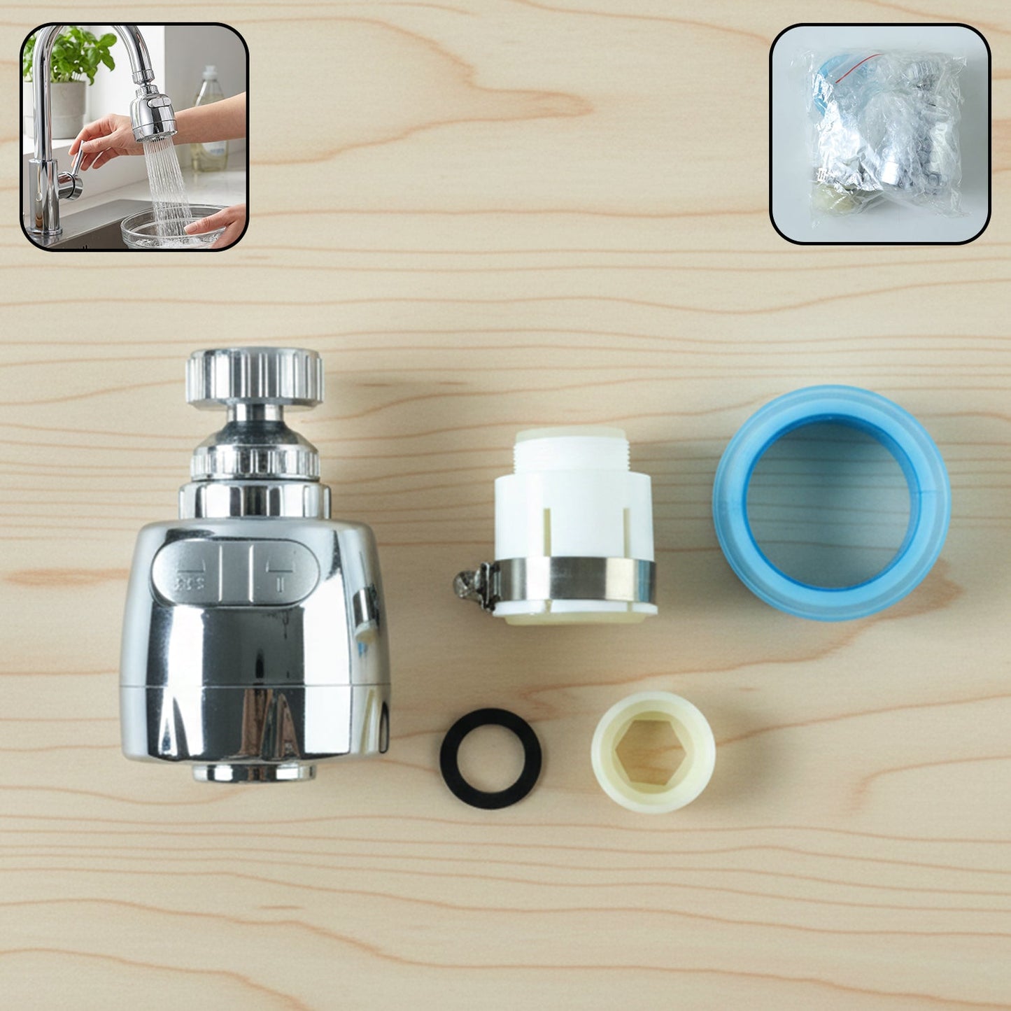 360 rotating faucet aerator