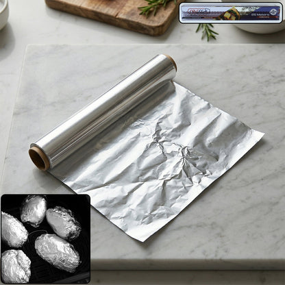 Premium Aluminium Foil Paper Roll (25 Mtr)
