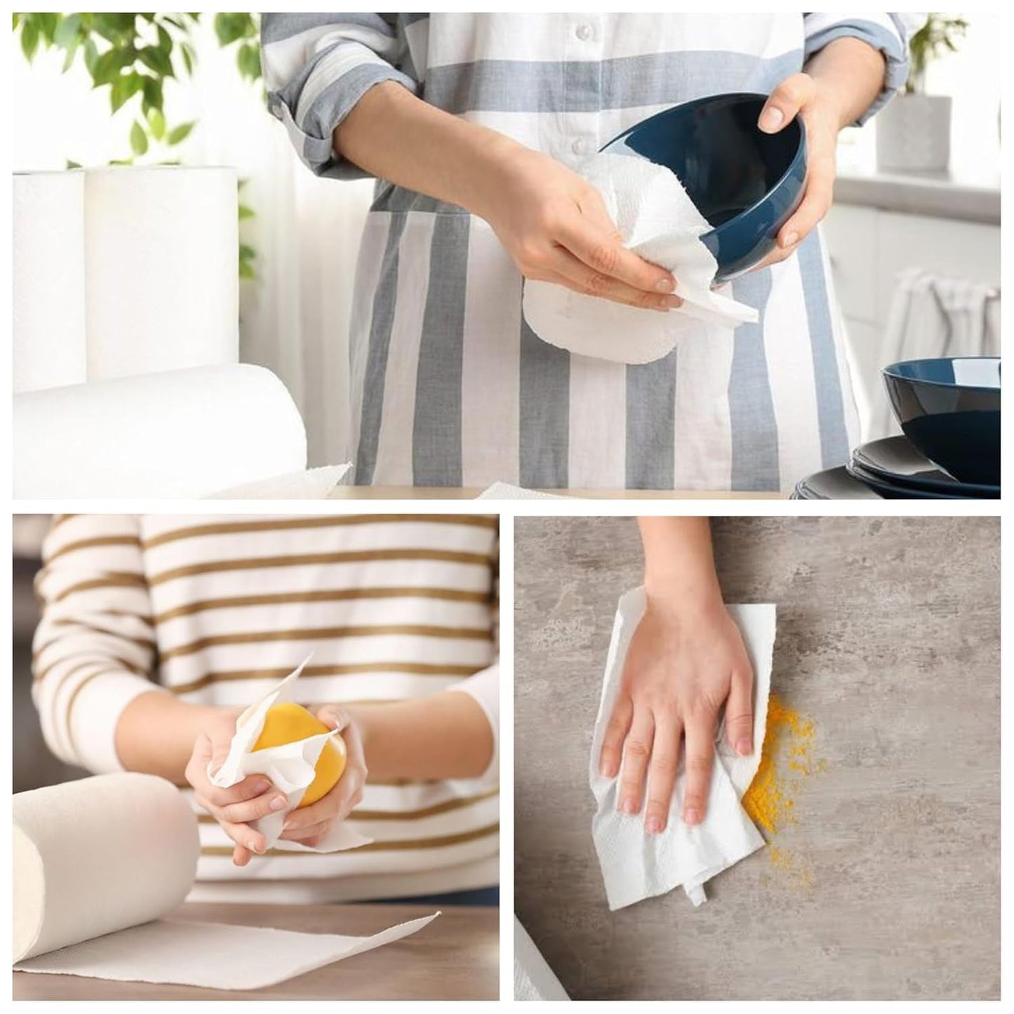 Freshee Kitchen Paper Towel Roll - 60 Sheets (21.5 × 22 cm Each)