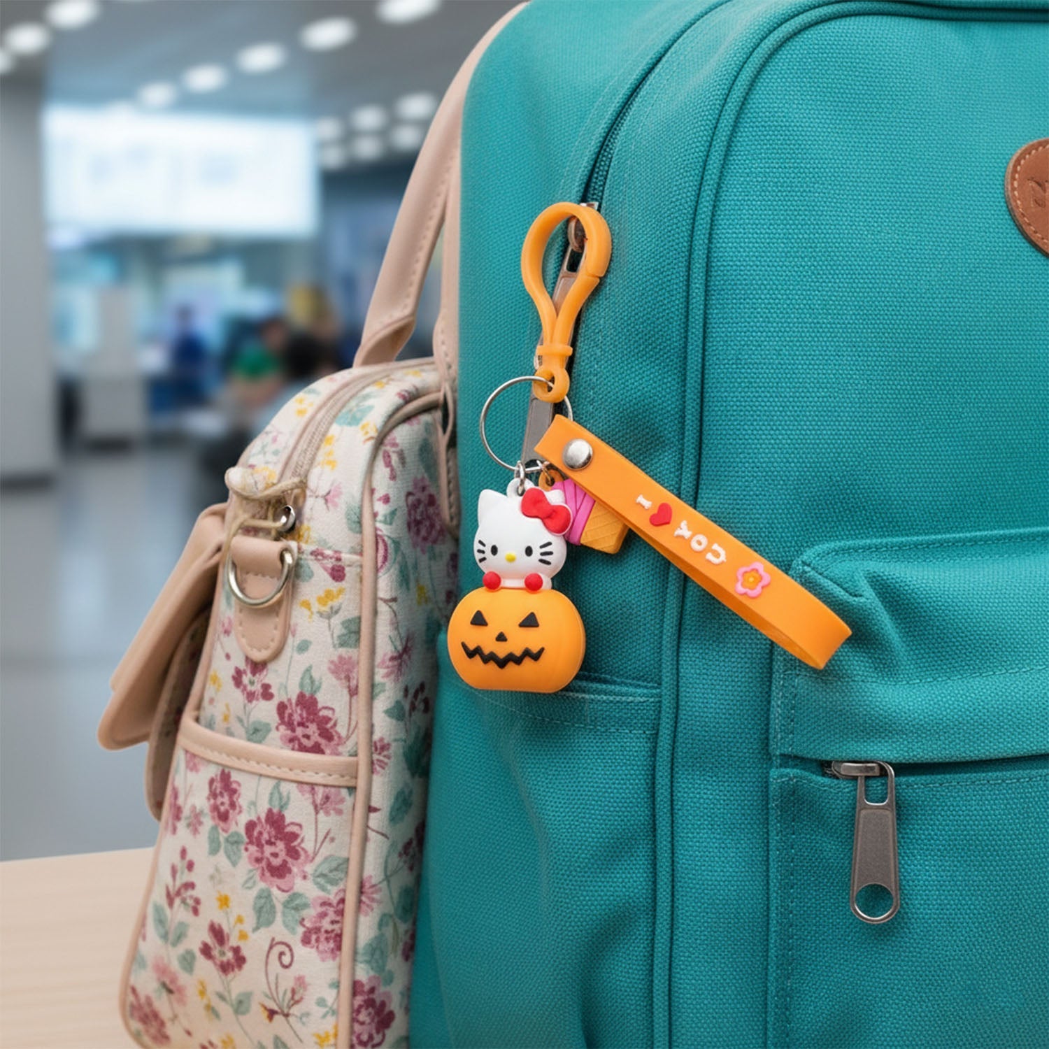 Cartoon kitty bag charm accessory