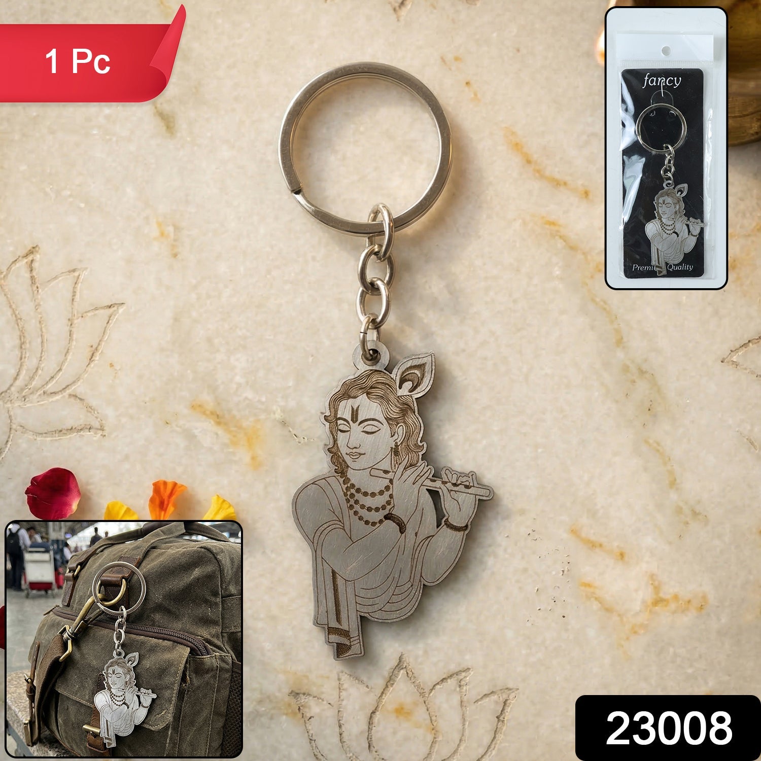 krishna metal key holder