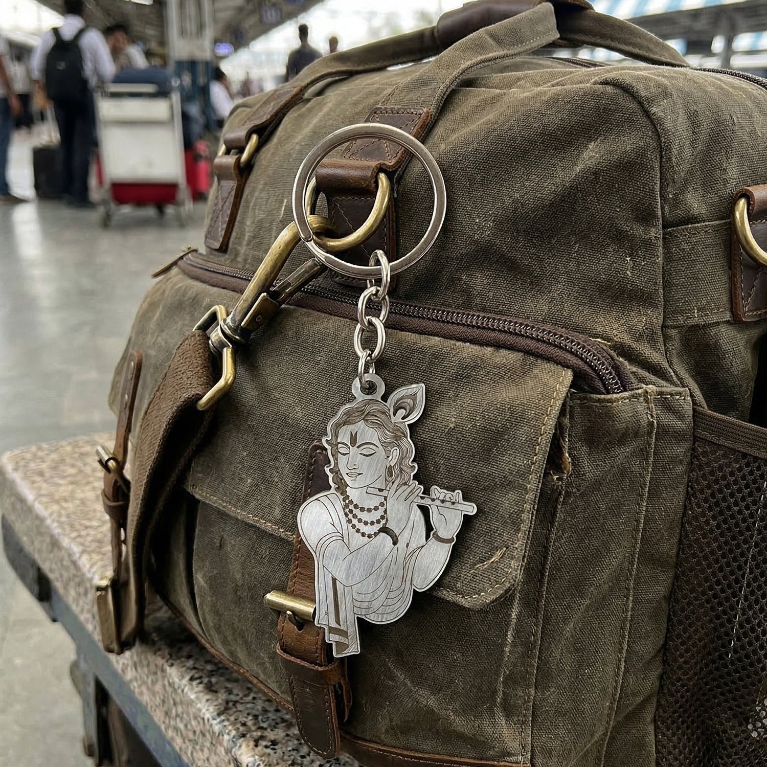 Religious Krishna Keychain