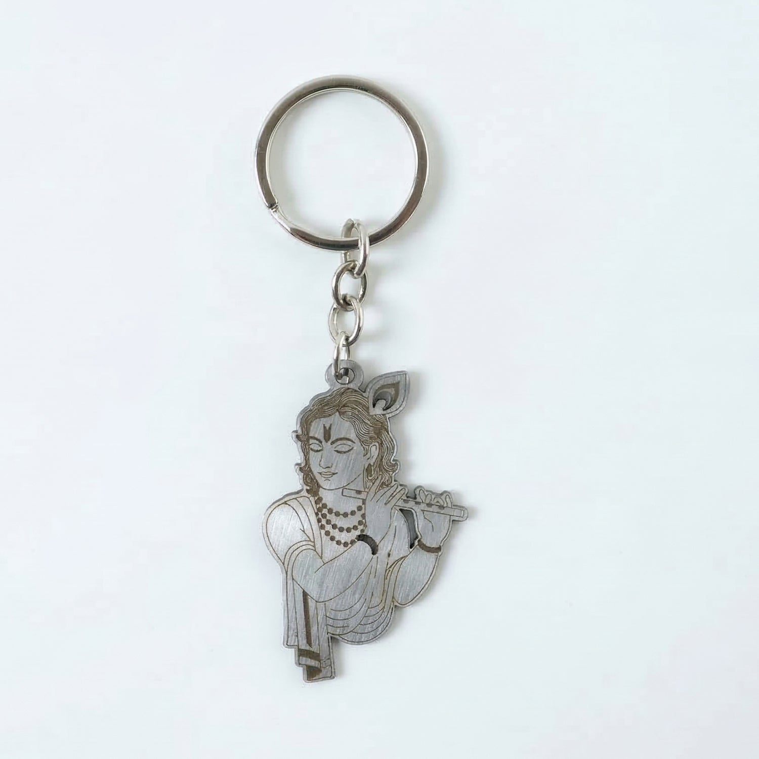 spiritual krishna keychain charm