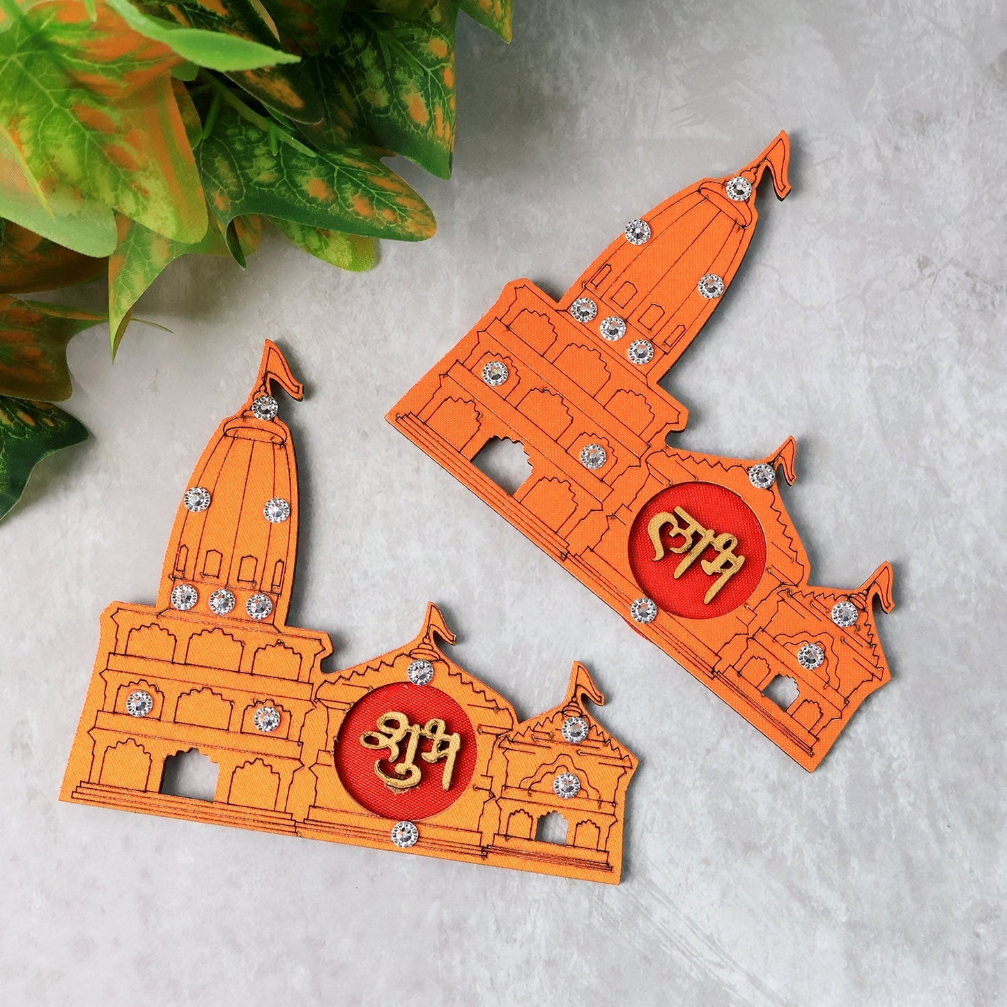 Subh Labh Temple Design Wall Sticker
