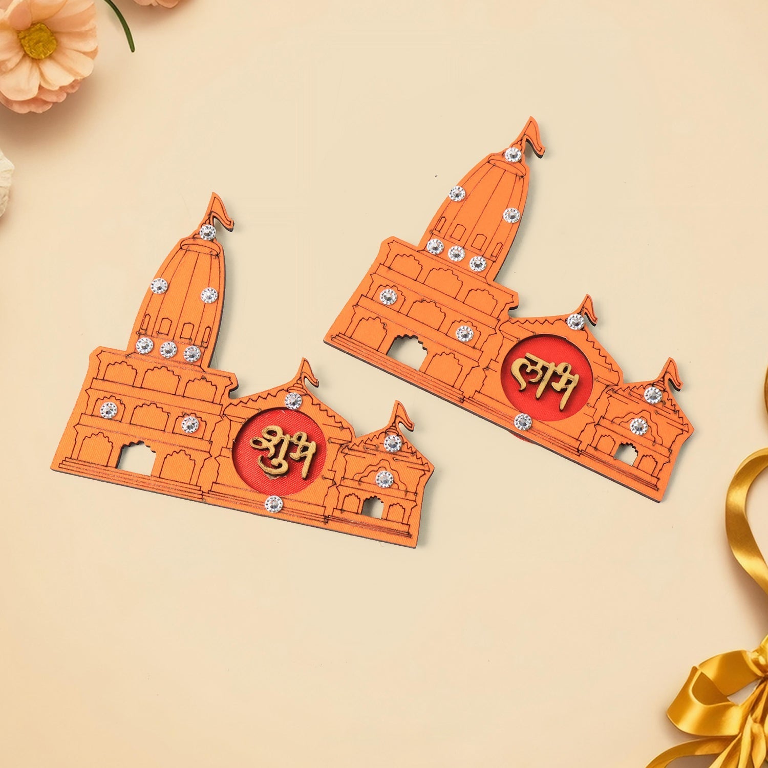 Subh Labh Temple Design Wall Sticker