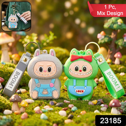 Teddy Bear Silicone Mini Pouch Keychain