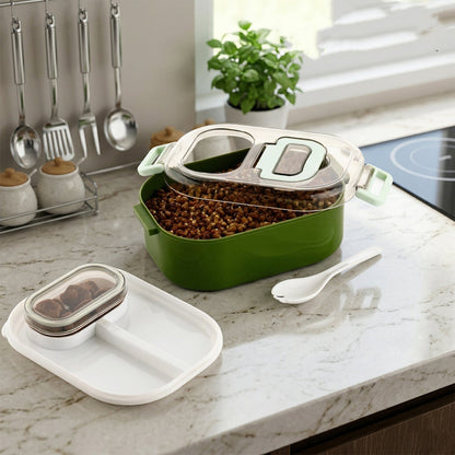Multi-Functional 1 Set Leakproof Lunch Box with Cutlery & Tumbler