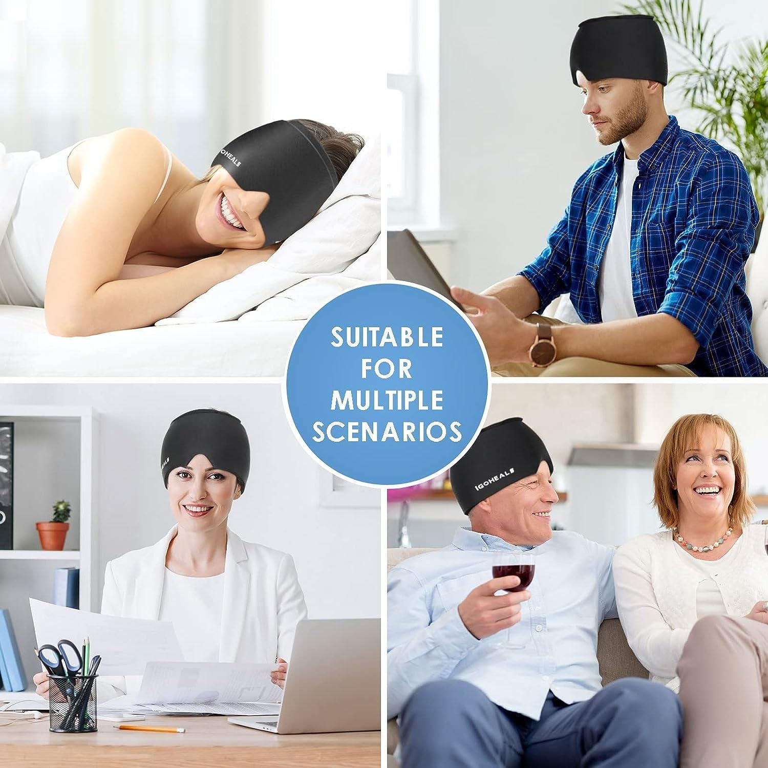 60 degree cooling migraine hat