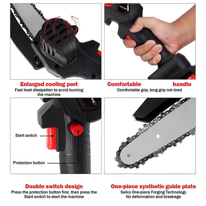  Cordless Mini Electric Chainsaw - feature