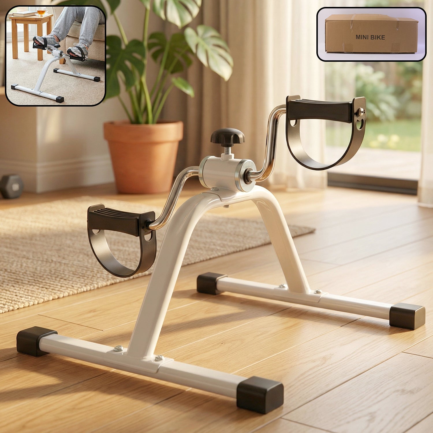 Portable mini exercise pedal machine