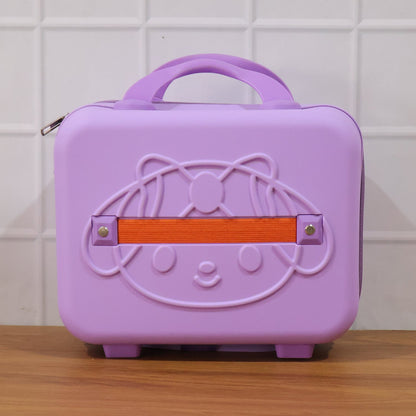 Kids Bear-Shaped Hard Shell Storage Carry Case with Handle (Mix Design)