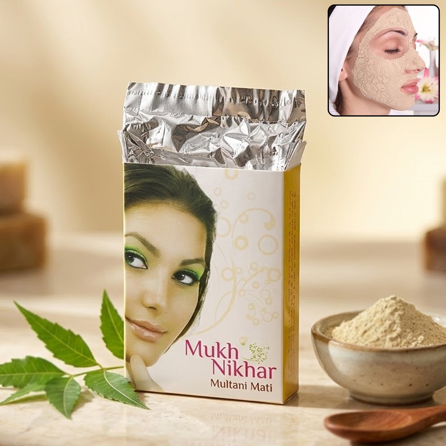 multani mitti face powder