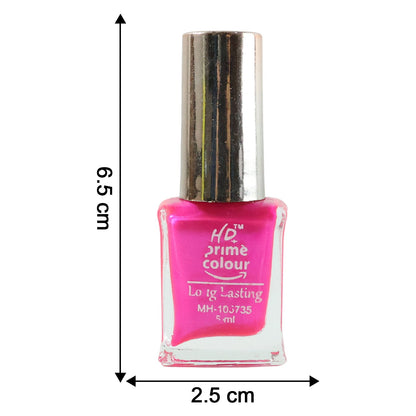 Long-Lasting Glossy Nail Colour for Women (5 ML, Mix Color, 1 Pc)