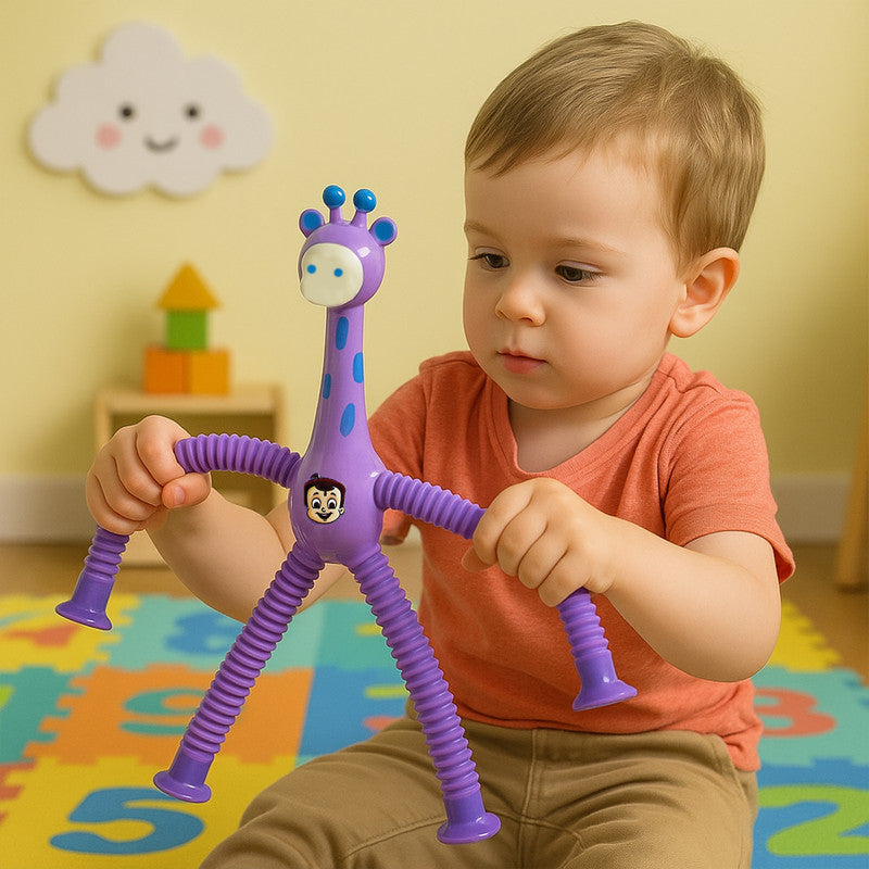 Fun giraffe stretchable spring