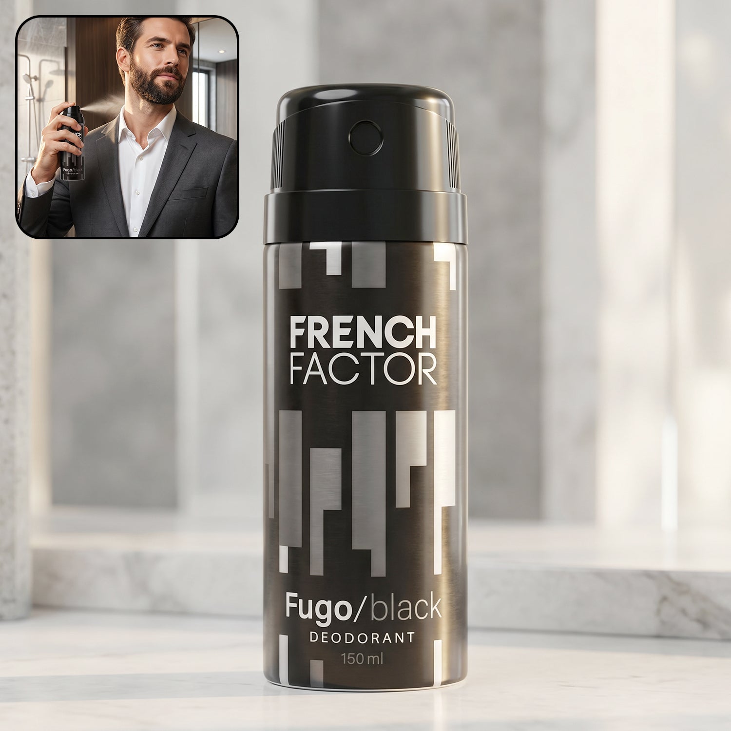 Fugo Black Body Deodorant Spray