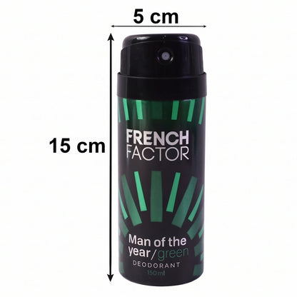 French Factor Man Of The Year Green Body Spray (1 Pc, 150 ML)