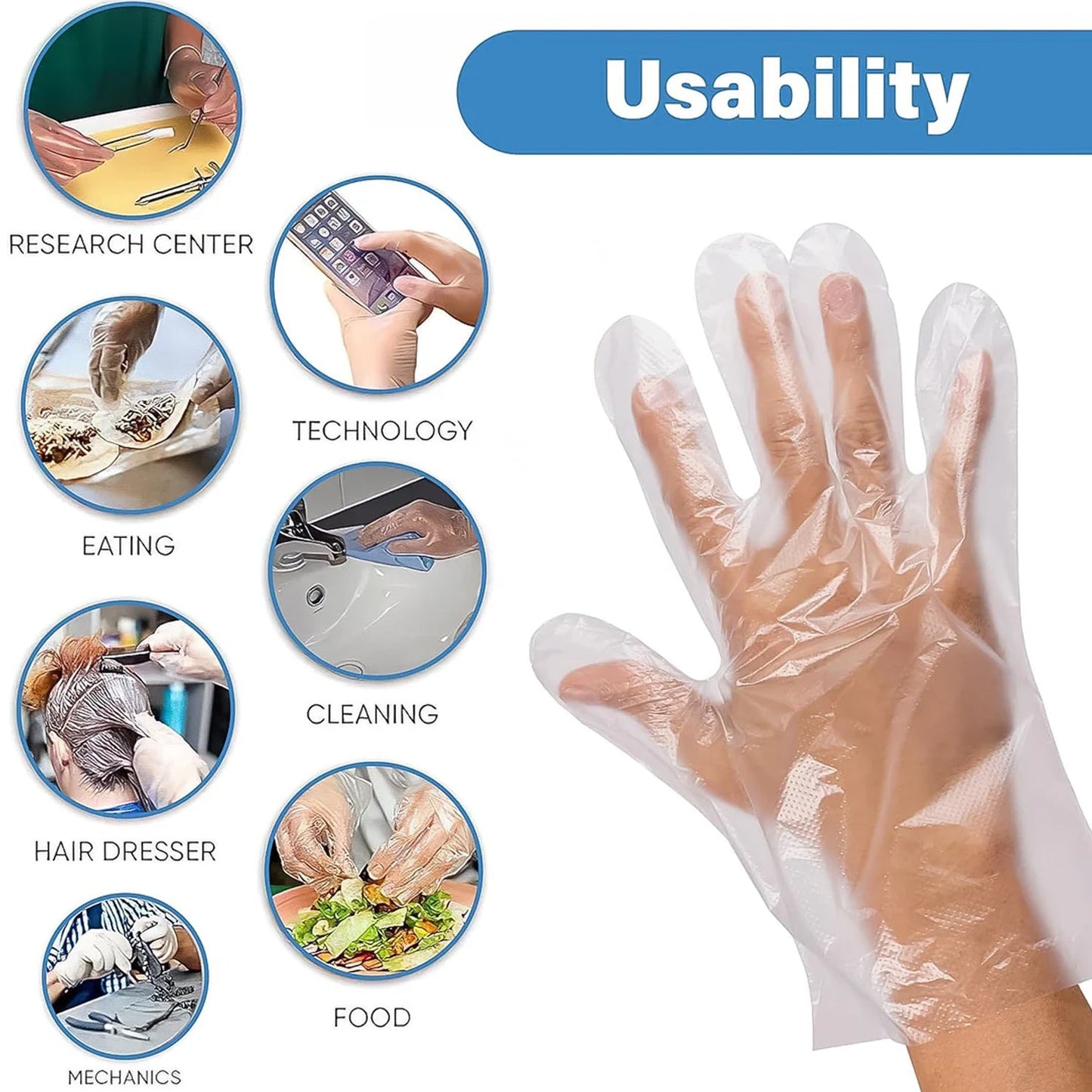 High-Quality Disposable Gloves (100 Pc)