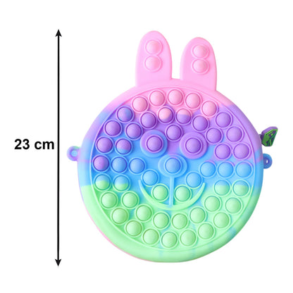 Cute Caterpillar Shape Pop It Silicone Pencil Pouch (1 Pc)