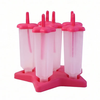 Plastic Ice Cream Molds with Lid (1 Set / 6 Pc)
