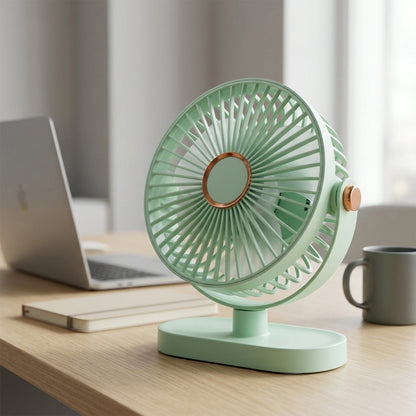 Portable Rechargeable Table Fan Compact USB Desk Fan