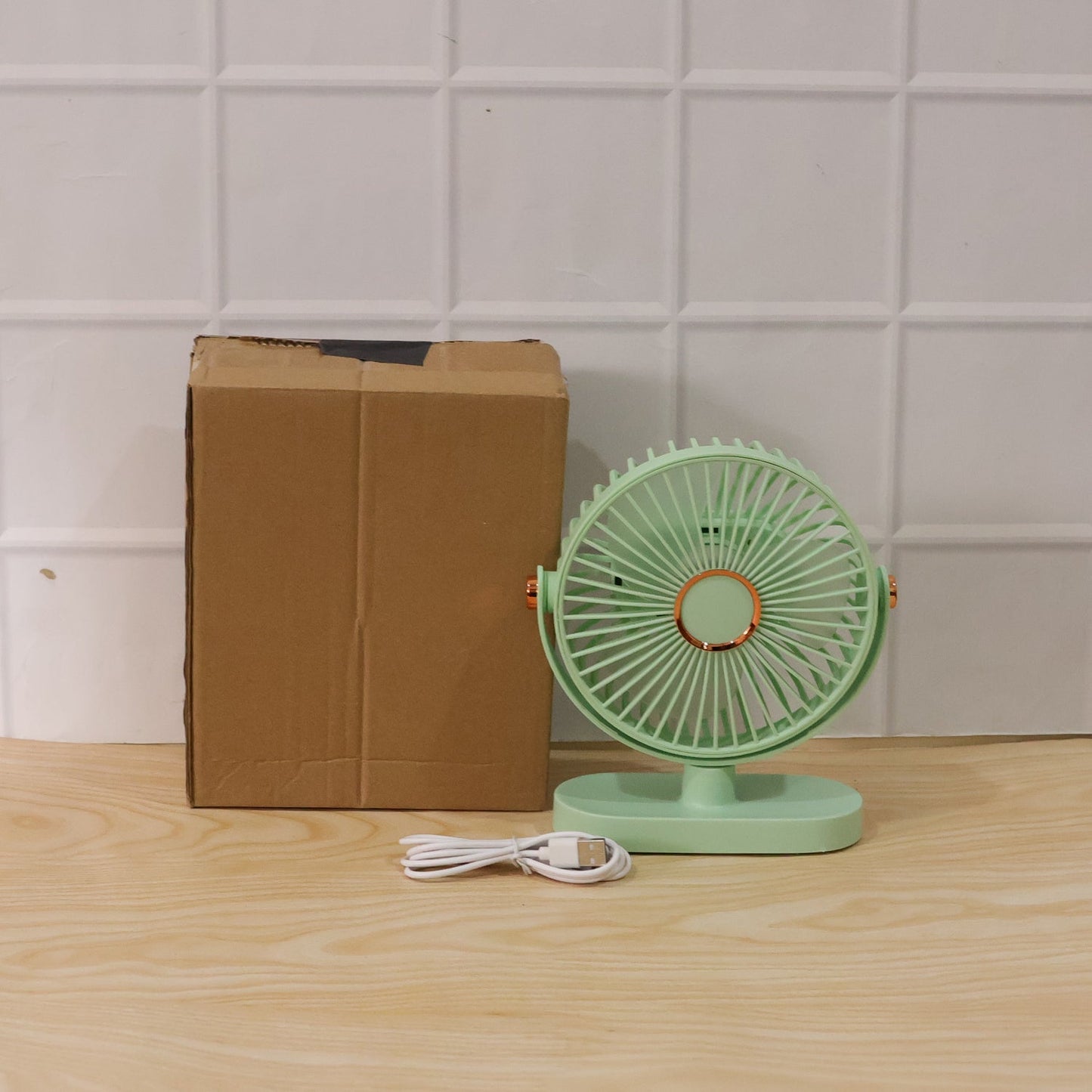 Portable Rechargeable Table Fan Compact USB Desk Fan