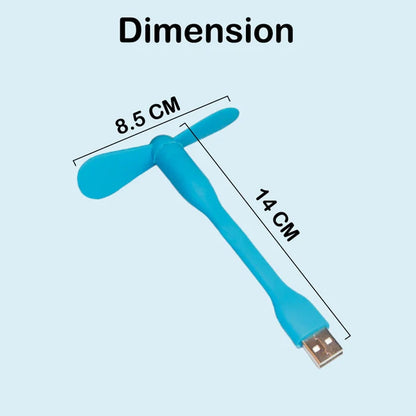 Portable USB Mini Flexible Fan (1 Pc)
