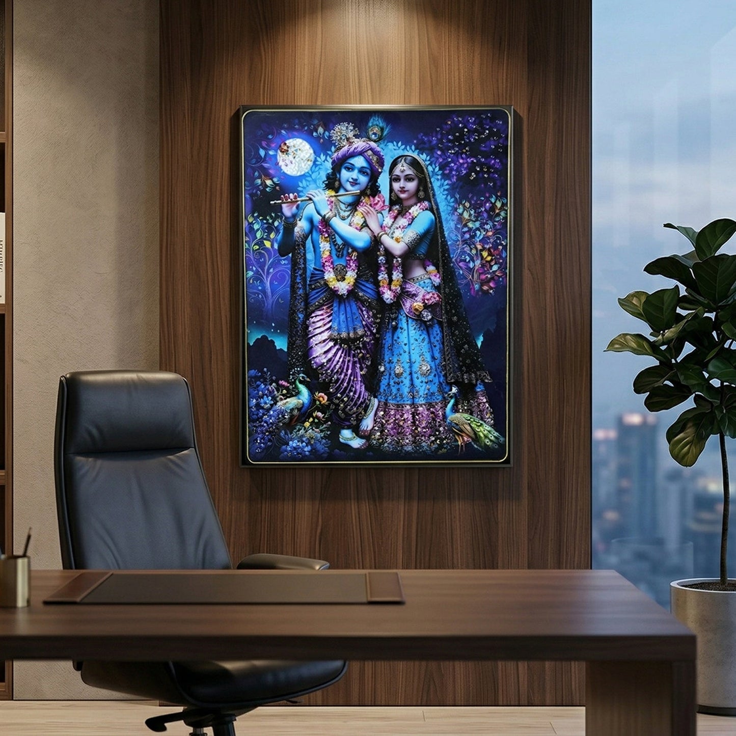 Radha Krishna Wall Hanging Frame