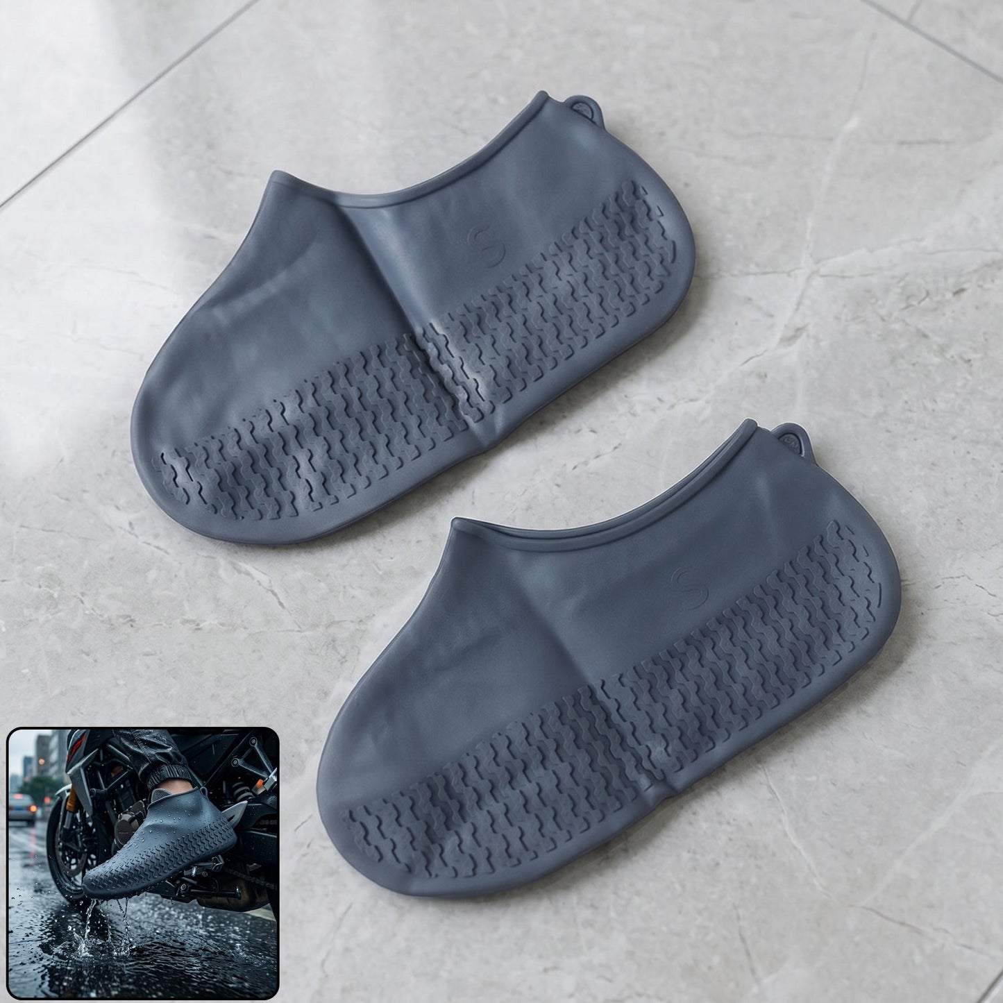 Small Silicone Shoe Covers: Waterproof & Anti-Skid for Rain & Bike