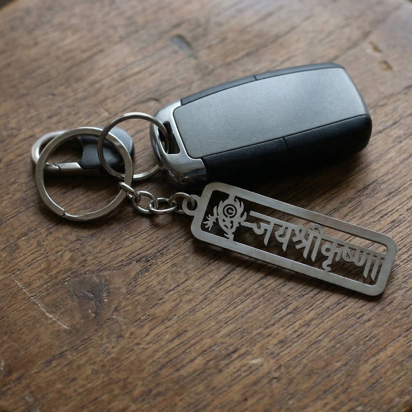 hindu religious krishna keychain