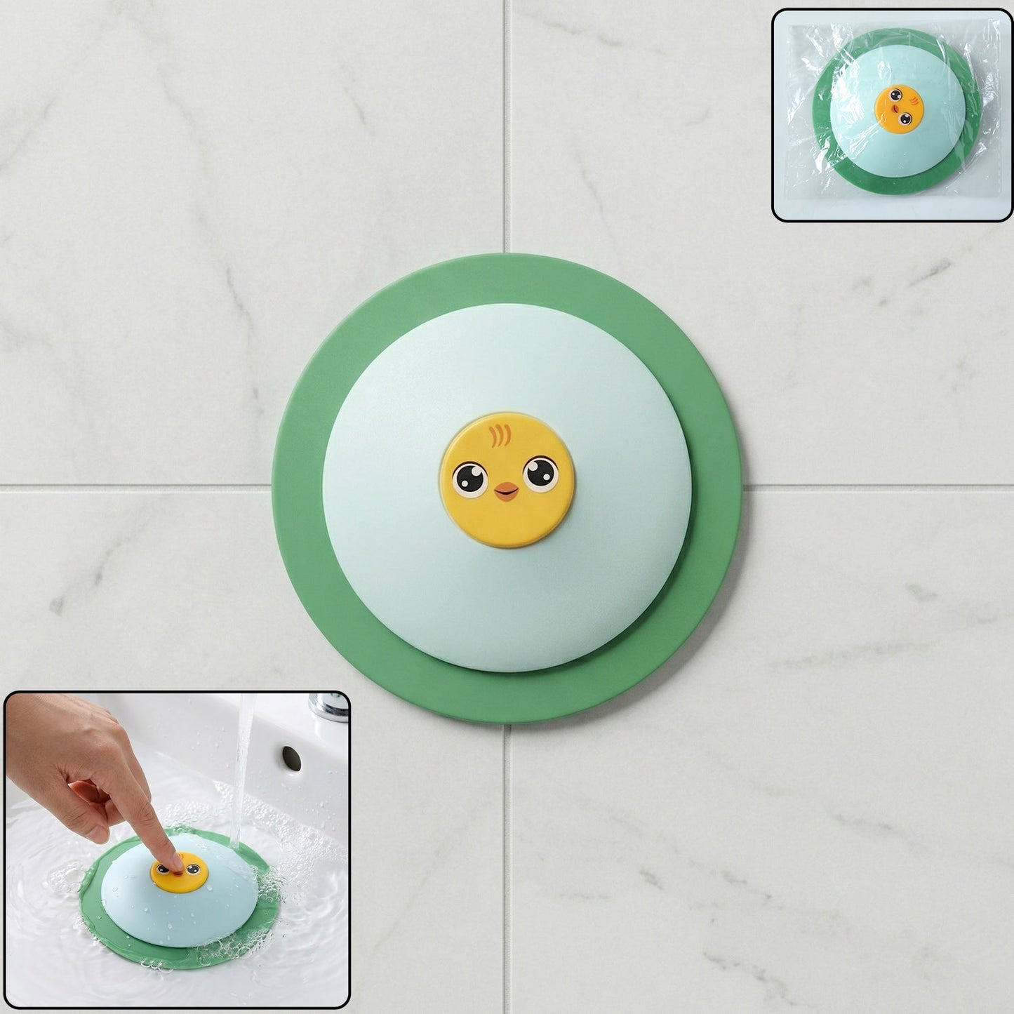 Duck silicone sink stopper