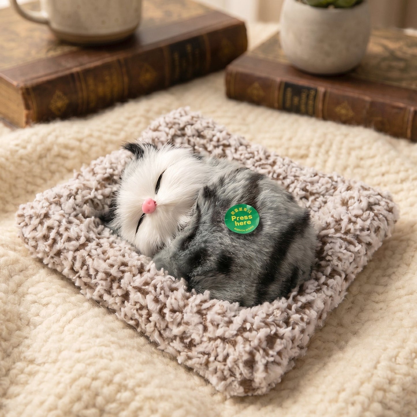 Decor Cat Open Eye Showpiece (1 Pc)