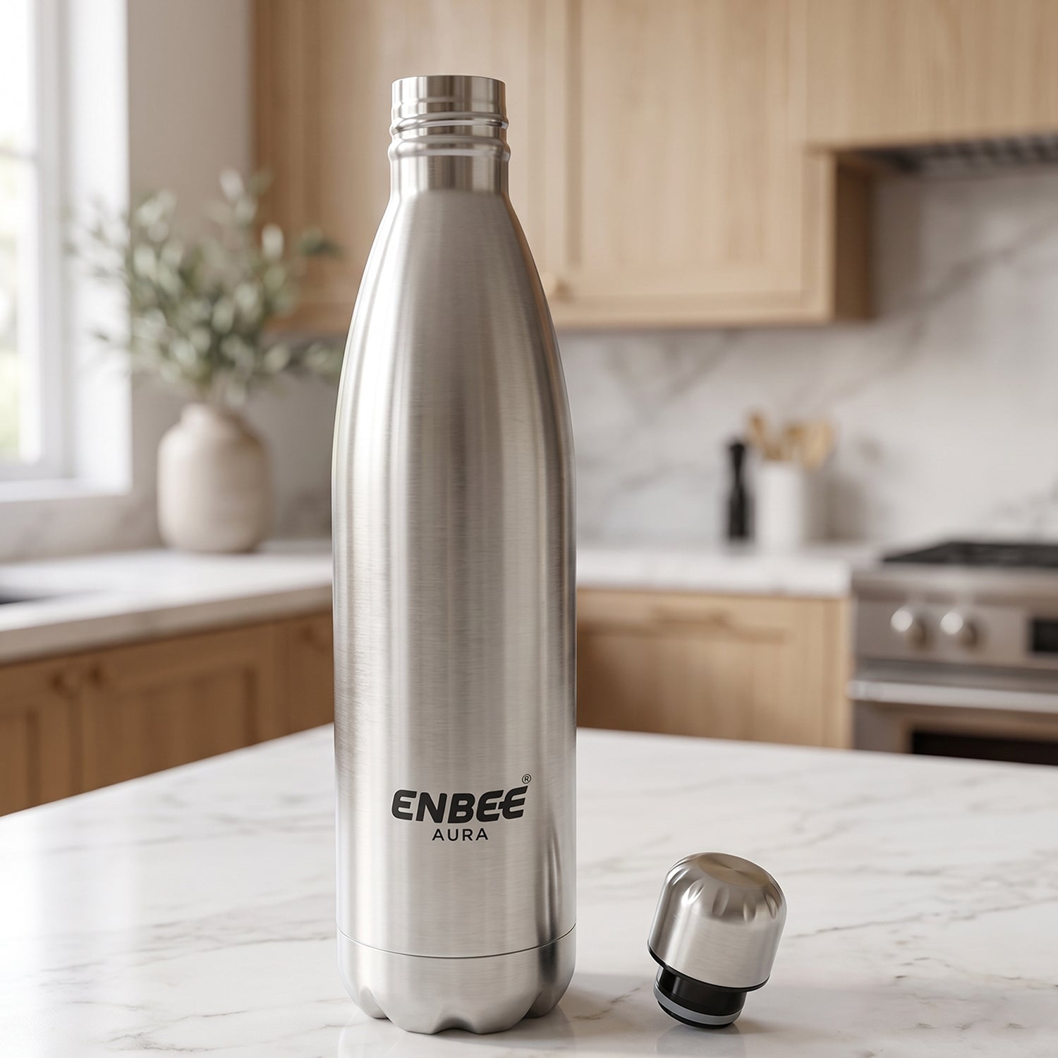 reusable stainless steel water bottle