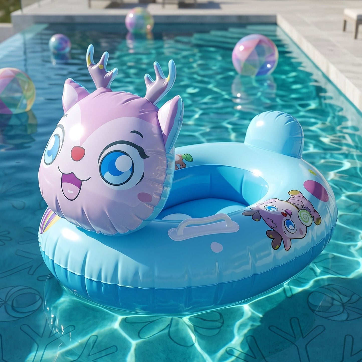 durable PVC swim ring kids water play
