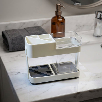 multipurpose toothbrush holder set