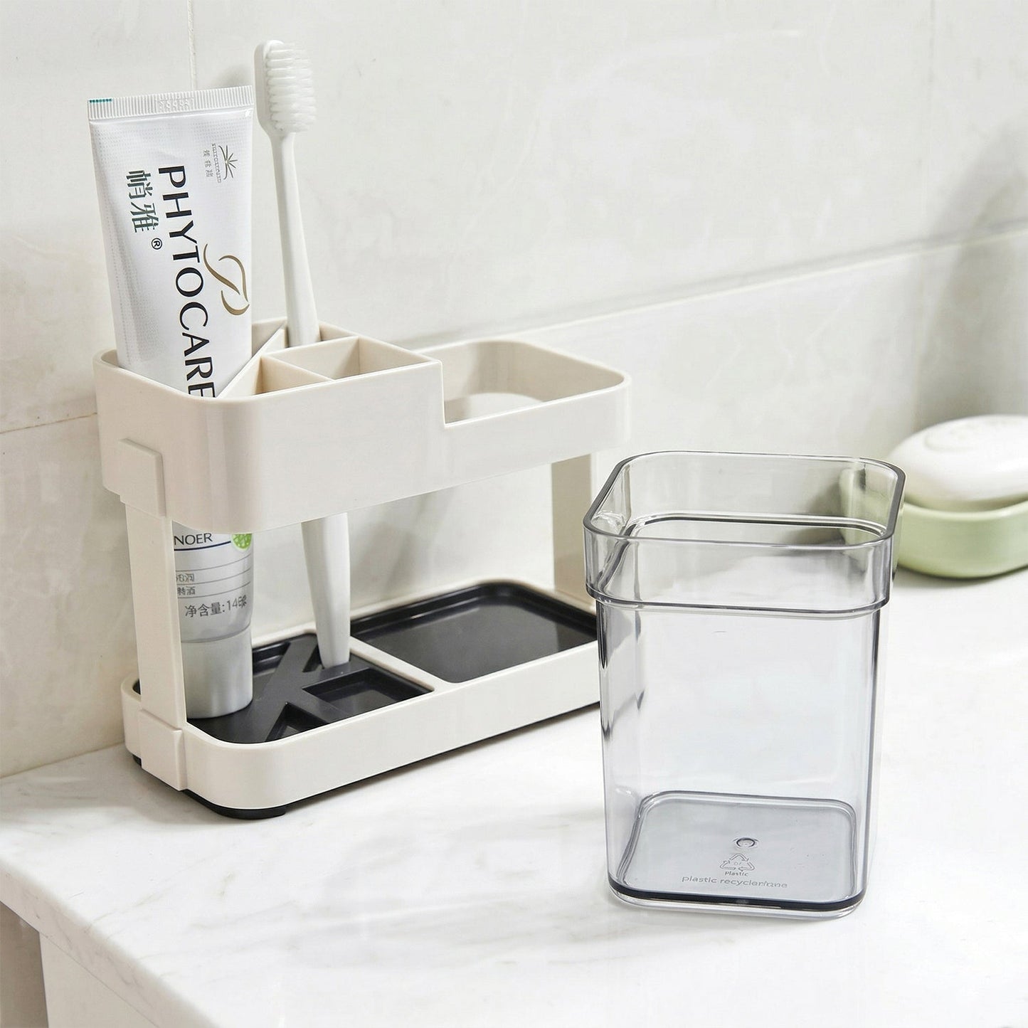  bathroom countertop toothbrush stand